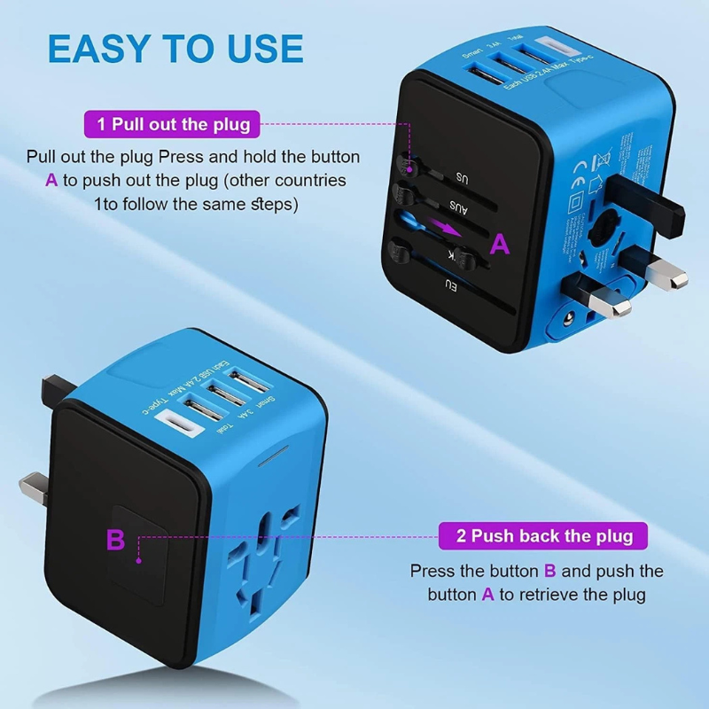 SyncBud™ Universal Travel Adapter