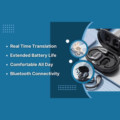 SyncBud™ Wireless Translator Earbuds